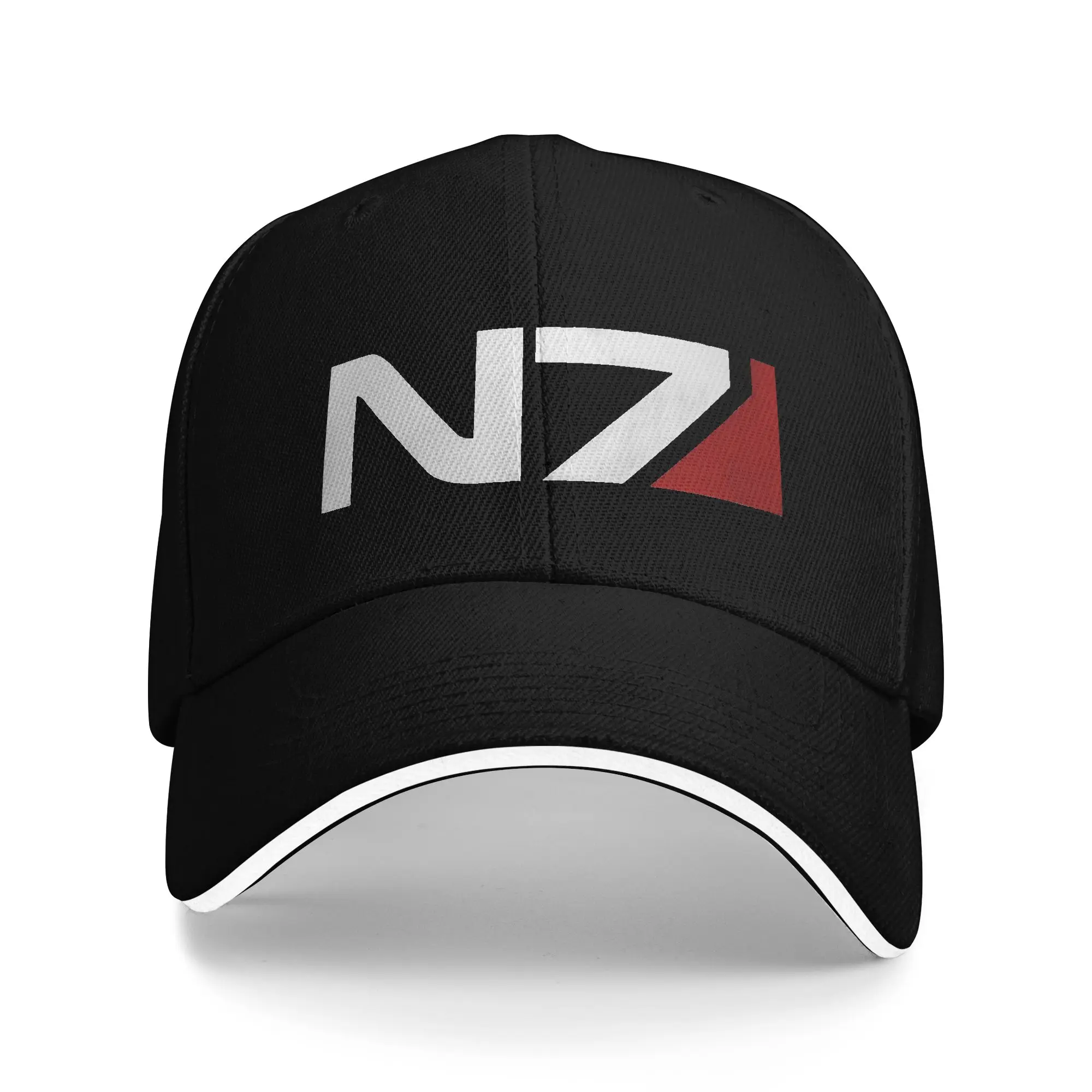 Mass Effect N7  Baseball Cap Fashion  Sandwich Hat for Men Women Adjustable Hats Cap Sport