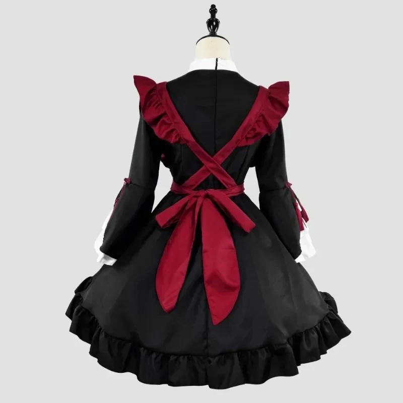 

w;2,c\4.g;Original New COS Performance Maid Costume and Red Black Lolita Dress6,b'8\j'7/