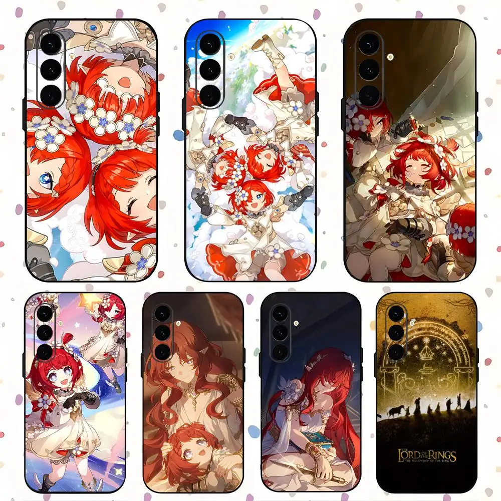 Чехол для телефона Genshin Impact Game Capitano для Samsung Galaxy S25 S24 S23 S22 S21 S20 Plus Ultra Note20, мягкий черный