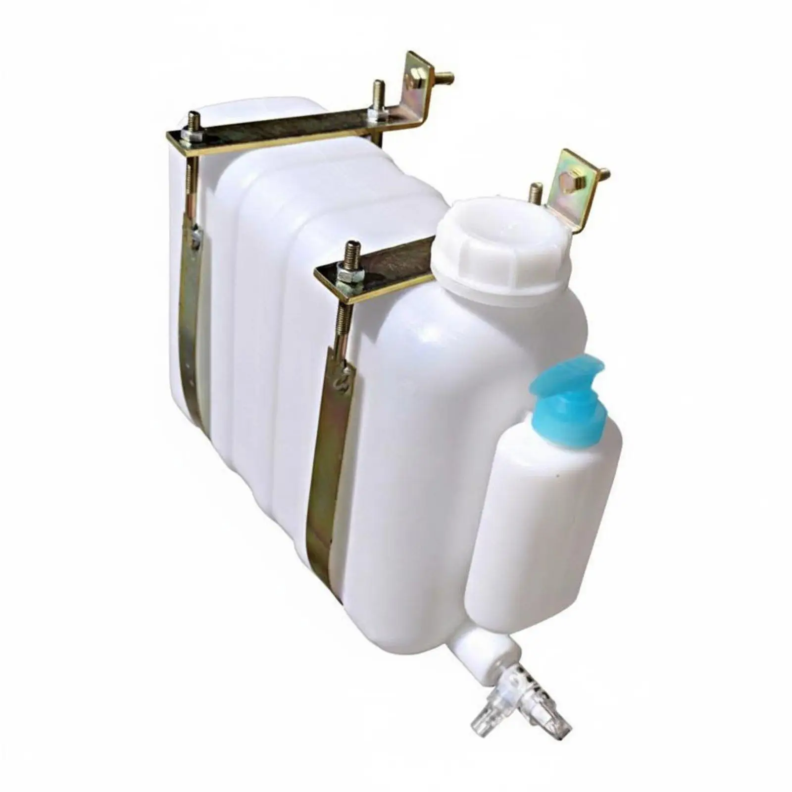 Heavy Duty Truck Wash Basin Portable Hand Wash Tank with Metal Straps for Secure Vehicle Mounting