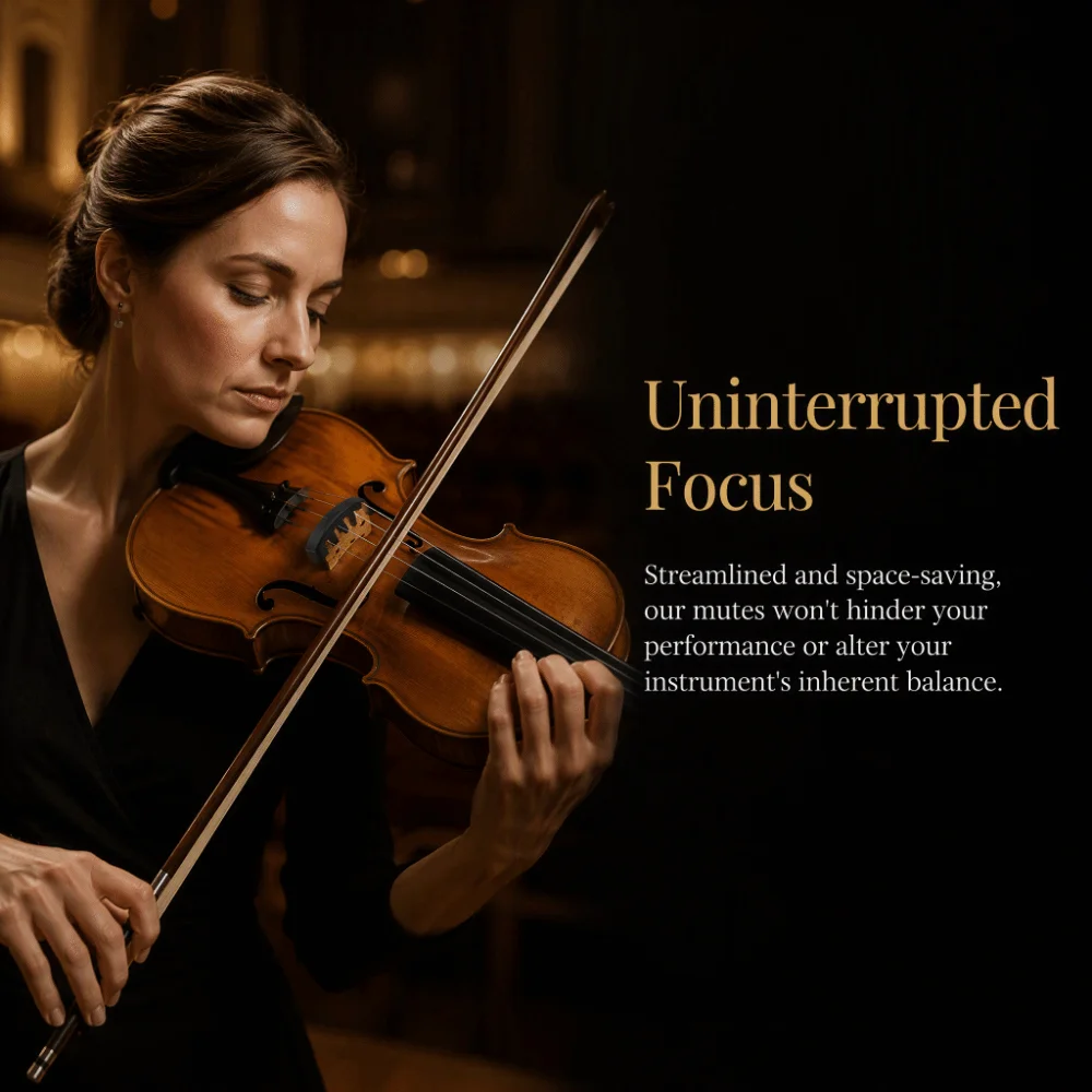 4PCS Professional Rubber Material Rubber Violin Mute Black Color Violin Practice Mute Claw Style Mute For Violin Practice