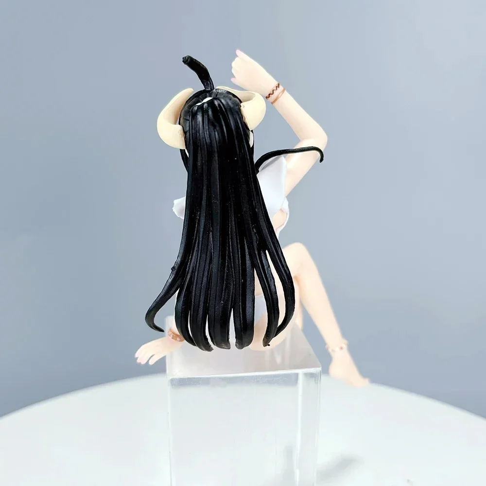 Figura de Anime de Albedo de Overlord de 16 cm, Traje de Baño Blanco, Colección de Modelos, Adornos, Figura de Acción, Modelo de PVC Coleccionable