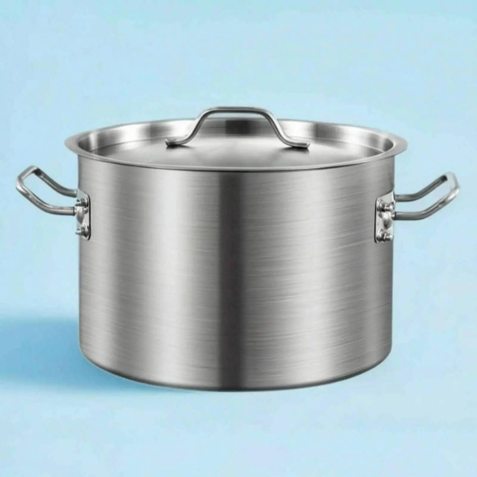 Professional Stainless Steel Stock Pot with Thickened Base for Induction Cooker and Gas Range