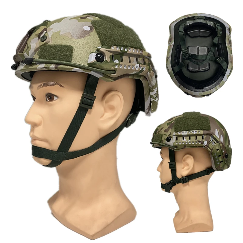 Bulletproof helmet fast camouflage helmet Nij IIIa Wendy pendant lining bulletproof