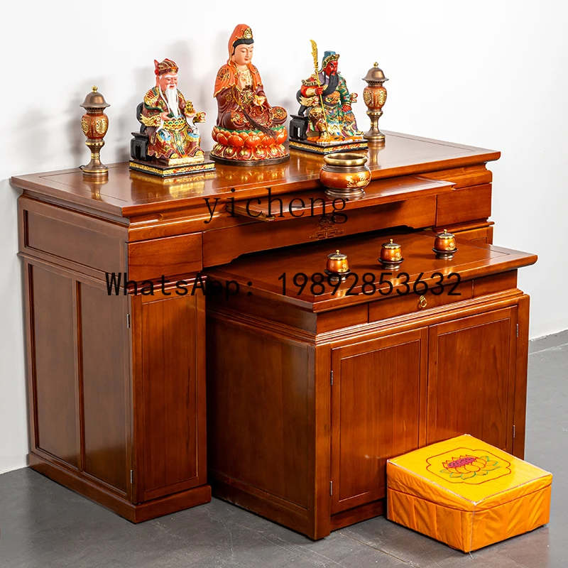 

LX solid wood table incense case household shrine shrine table for special table shrine cabinet