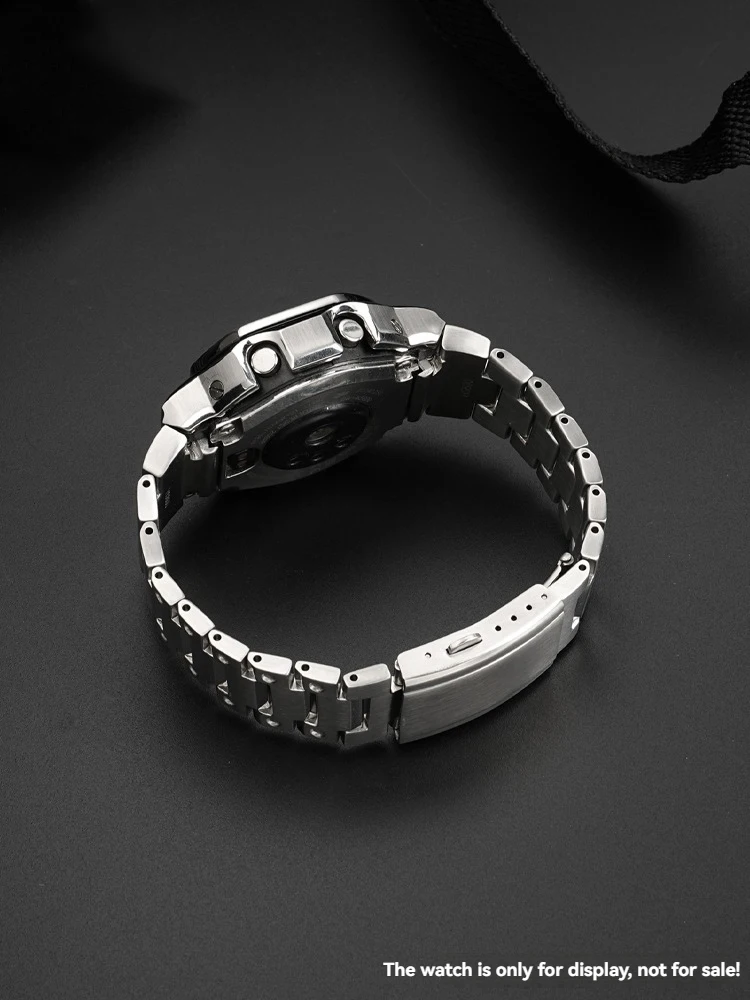 dw-h5600 cinturino per orologio in metallo + cassa dell'orologio per Casio G-SHOCK DW-H5600 modifica cinturino da uomo in acciaio inossidabile oro nero + custodia 18mm