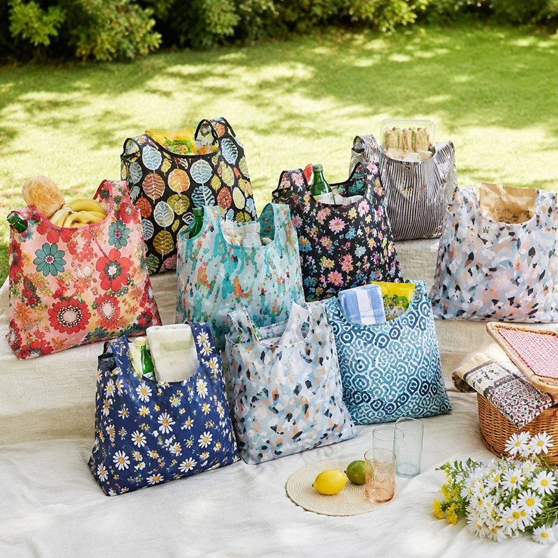 5 Stück faltbare Tragetaschen – Reusable Zip Bag Bewertung und Preis