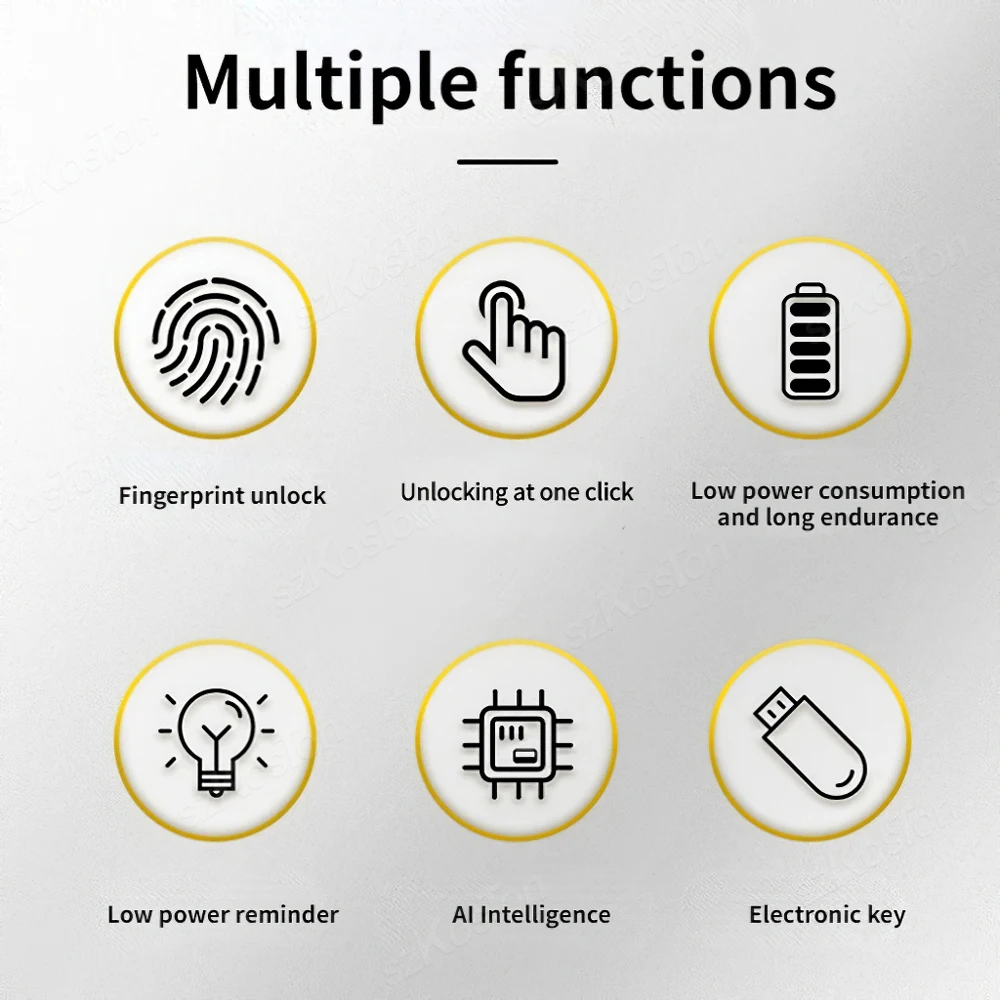 Tuya Smart Cabinet Lade Lock Biometrische Vingerafdrukvergrendeling Privacybestand Opslag Sleutelloze App Unlock Residentiële Beveiliging