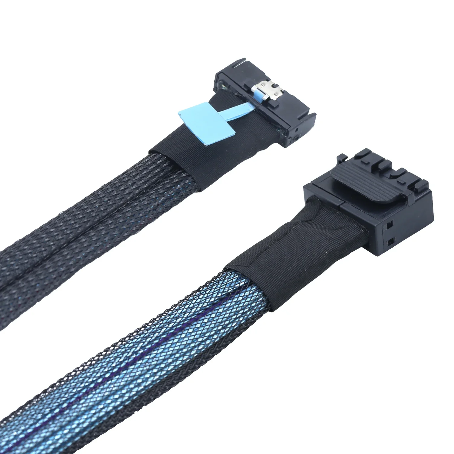 PCI-E 5.0 MCIO 8X 74Pin to 8X  dual 36Pin Mini SAS HD SFF-8643 Extension Data and Cord Cable