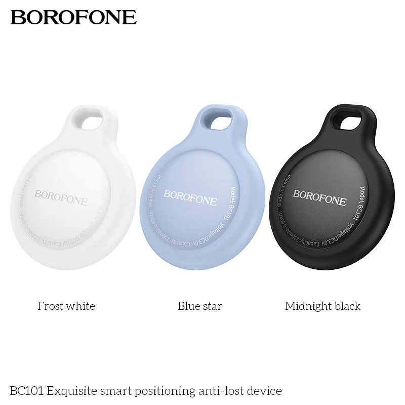 BOROFONE BC101 Smart Airtag Trackers With Sound GPS Global Work with iOS System Find My APP Tag Mini Locator Cars Pet Key Finder