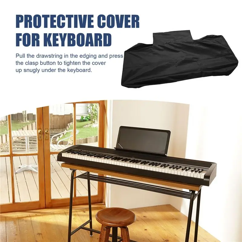 NEW HOT In Stock-Piano Keyboard Dust-Cover For 88 Keys,With Music Sheet Stand Cover,Electric Piano Cover,Dustproof And Washable