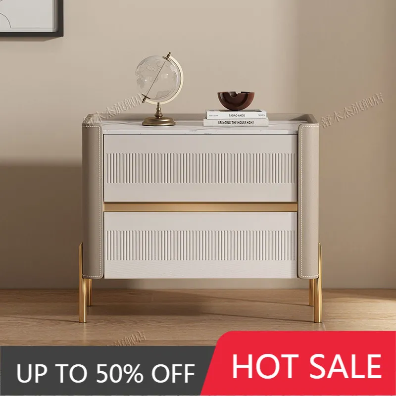 Aesthetic Luxury Nightstand Modern Display Nordic Storage Vintage Nightstand Trendy Table De Chevet Bedroom Furniture