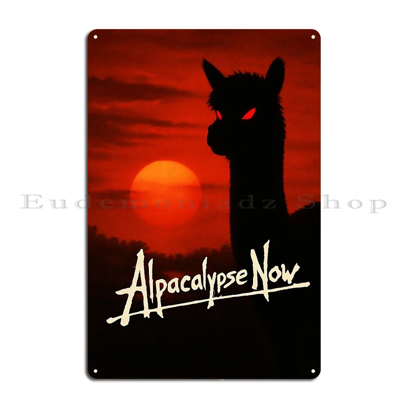 Apocalypse Now Alternative Movie Poster Kurtz crawl Metal Plaque Wall Decor Bar Cave Custom Club Home Tin Sign Poster