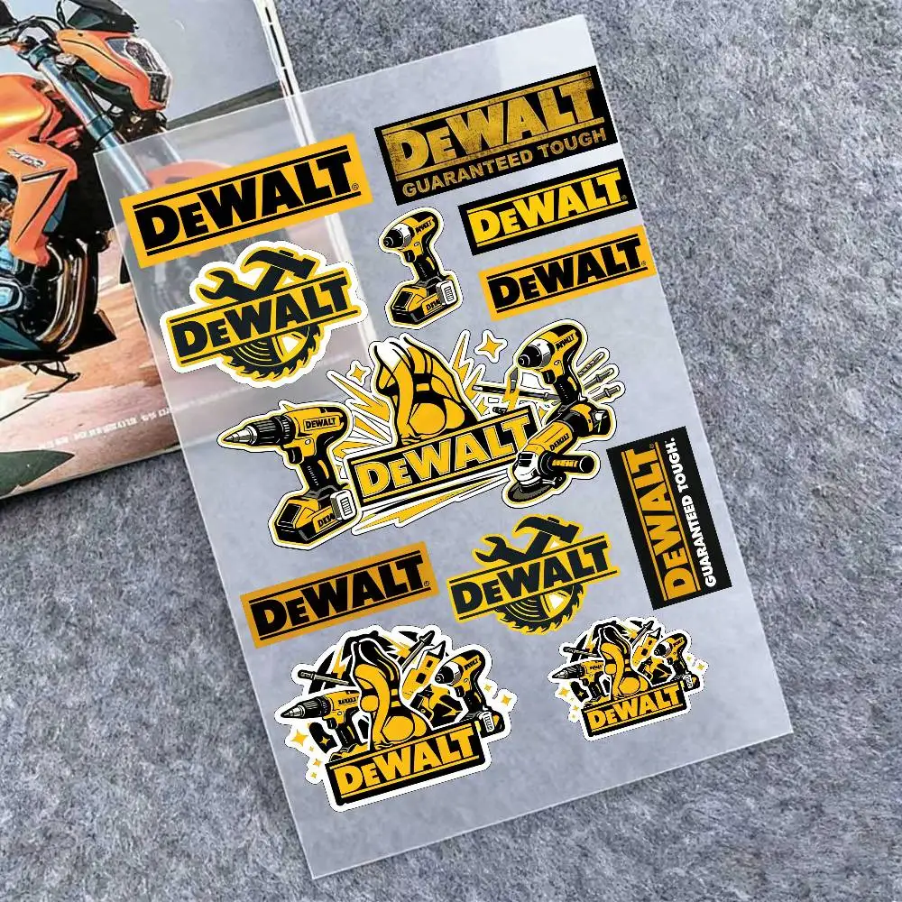

For DEWALT Reflective Motorcycle Stickers, 3M Safety Warning At Night In The Dark Scooter Helmets
