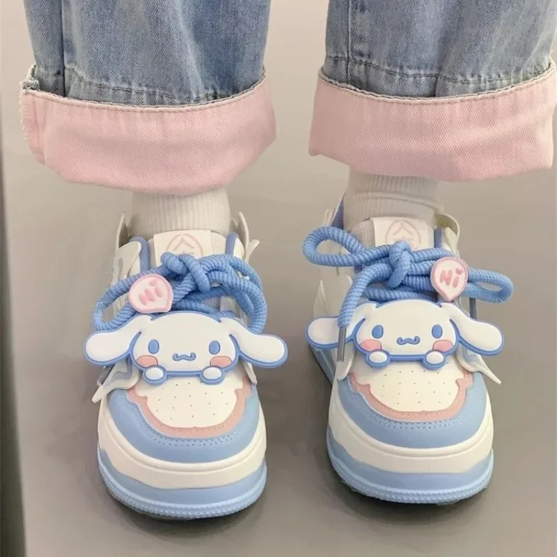 

Sweet Cinnamoroll Anime Kawaii Sanrio Board Shoes Female Cute Cartoon Ins Fashion Casual Sneakers Lovely Gifts for Girls