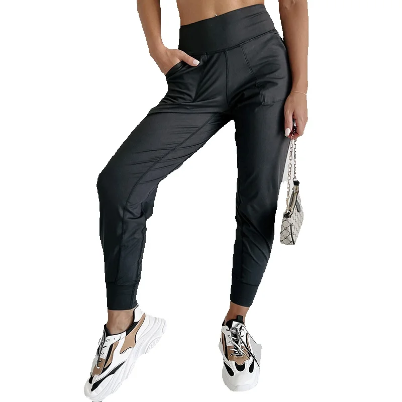 

Shi Ying Autumn New High Waist Strap Casual Pants For Women 2023 Versatile Sports Style Cropped