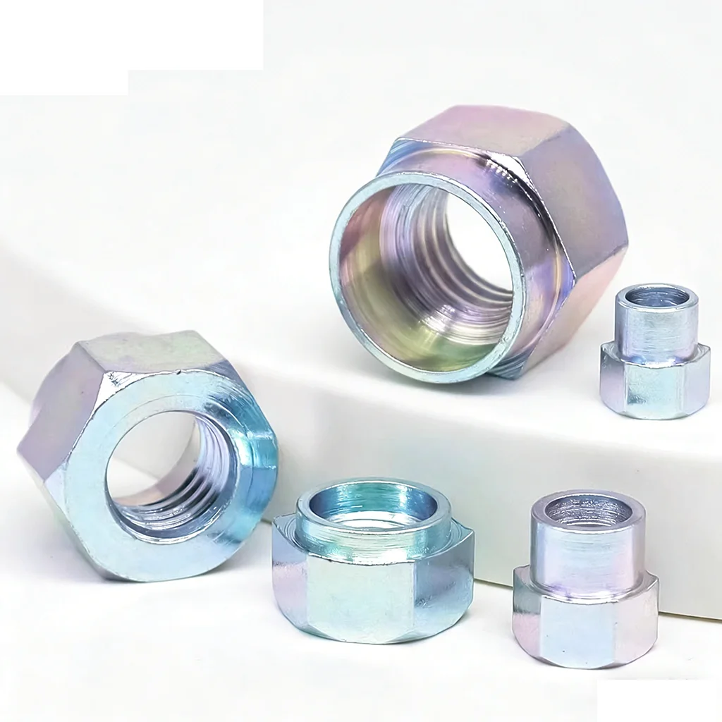 50pcs NZ-M5/6/8 M10/12 Environmentally Friendly Galvanized Hexagonal Expansion Rivet Nuts Industrial Grade Sheet Metal Fasteners