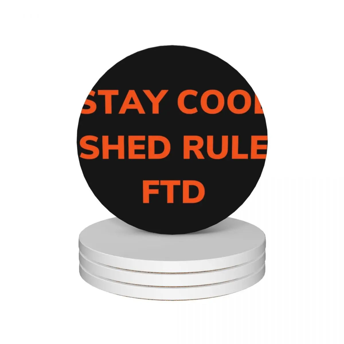 

Dundee United stay cool shed rule FTD Ceramic Coasters (Set of 4) cup pads drink set Creative Coasters