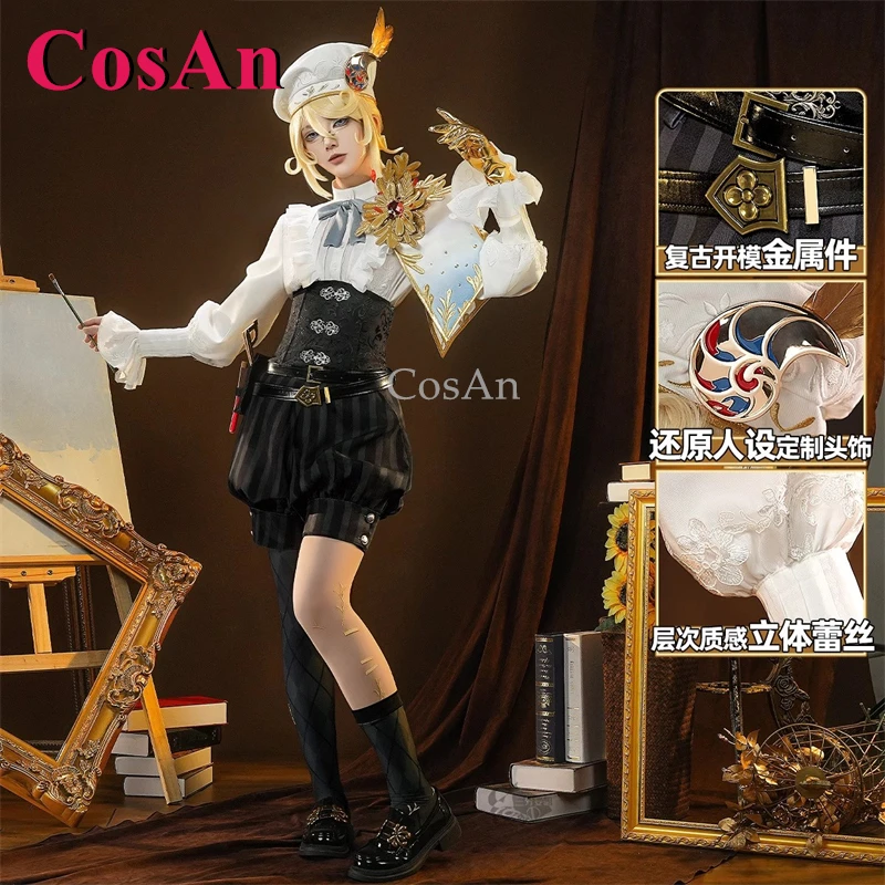 

CosAn Game Identity V Edgar Valden/Painter Cosplay Costumes Golden Ratio Gorgeous Uniforms Halloween Party Role Play Clothing
