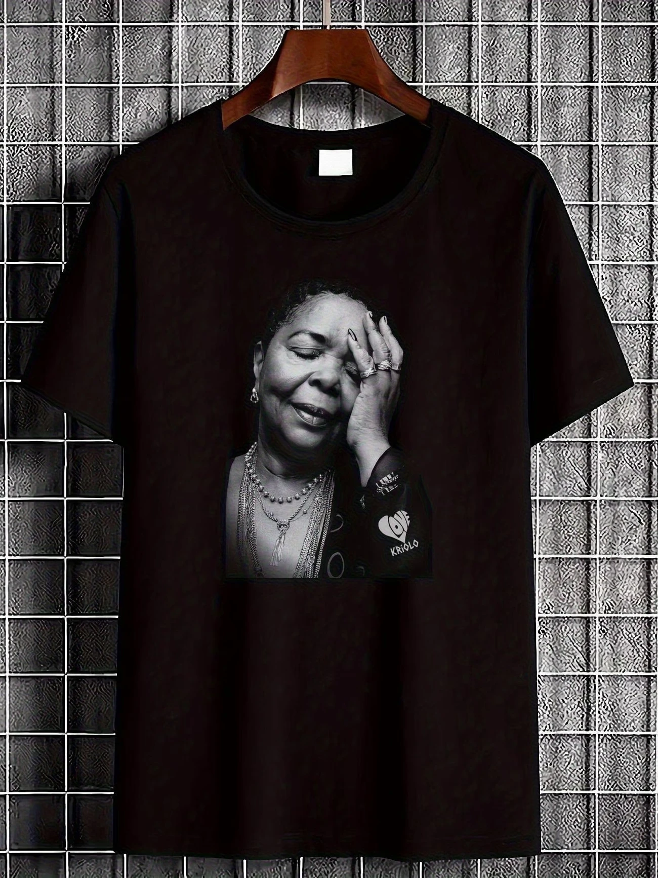 Cape Verde Cesária Évora Graphic Men's T Shirt Tee Women Summer Spring Novelty Streetwear Oversized Retro Trend Portrait Loose
