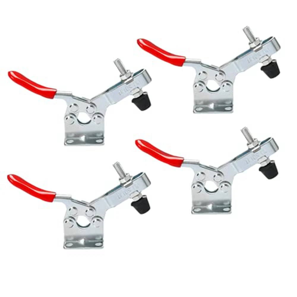 10 pcs rote Knebel klemme GH-201A 27kg Schnell verschluss werkzeug horizontale Klemmen Hand neues Hoch leistungs werkzeug zubehör