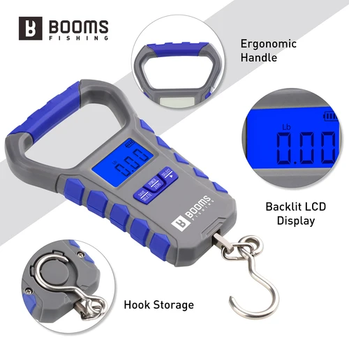 Imagen 2 del producto Booms Fishing XW50 LCD báscula Digital para peces Potrable báscula impermeable 65lb/30kg báscula para equipaje carga accesorios de pesca