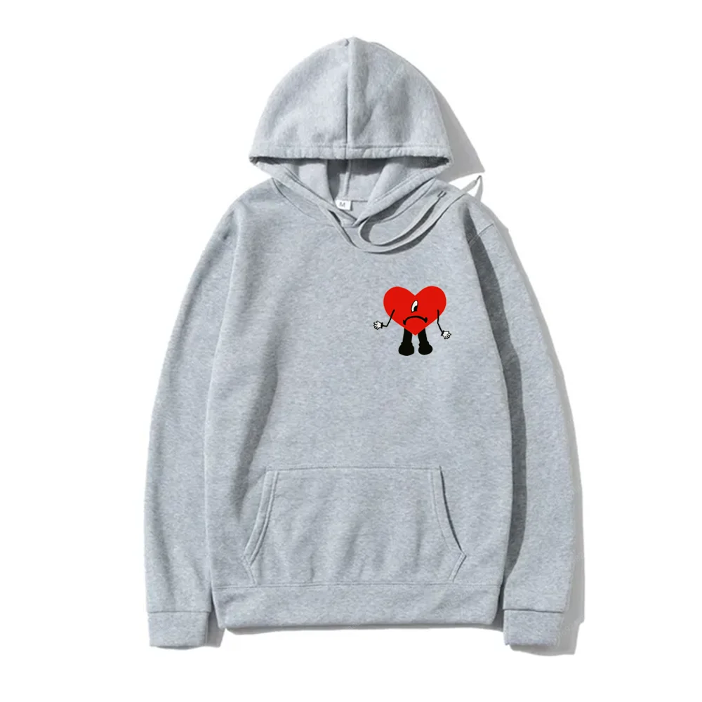 Bad Bunny Hoodie Autumn Winter Women Men Fleece Sweater Sweatshirt Streetwear