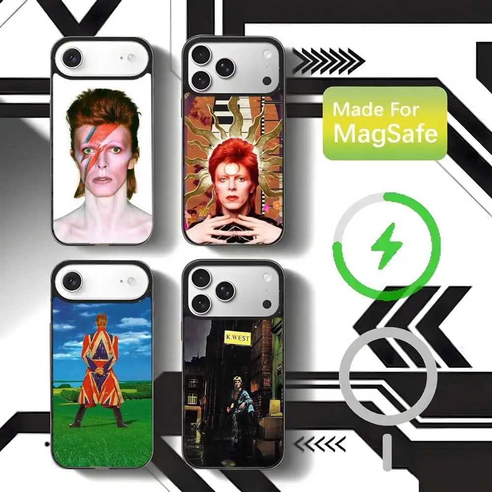 

D-DavidS Rock B-BowieS Phone Case For iPhone 17,16,15,14,13,12,11,Pro,Max,Plus,Mini,SE4,E Magnetic Magsafe Wireless Charging