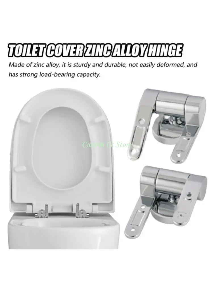 X90F Contemporary Toilet Hinges Noise Reductions Slow Drop Hinges Simple Installation