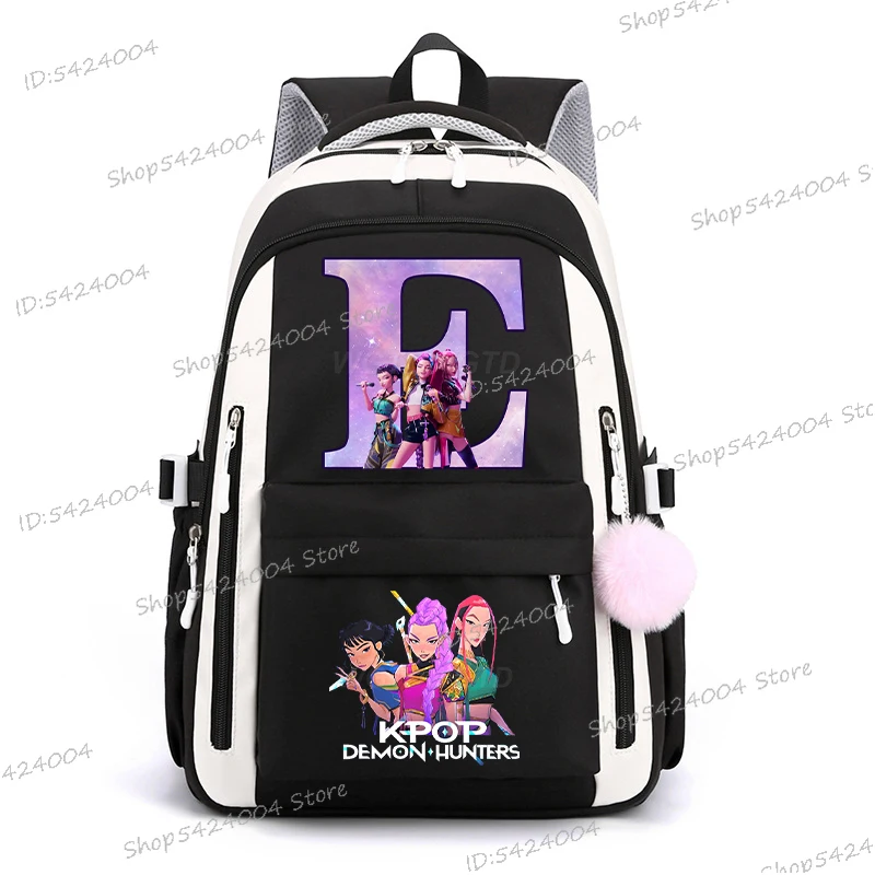 شخصيات الفيلم حقيبة ظهر مدرسية للطلاب يوميا Mochila 2025 فيلم ساخن النساء الرجال الإبداع الأبجدية حقيبة كمبيوتر محمول على ظهره هدية