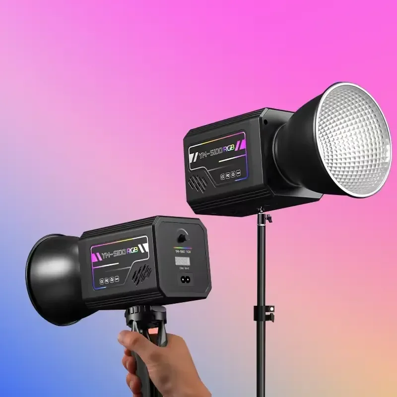 Portable RGB 60w Photography Light Emitting Diode Light for Photo Studio and Video Dimmable Shooting Live Stream Fill Light