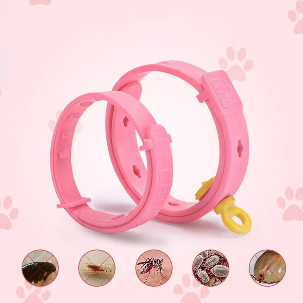 Pet Repellent Collar Against Fleas And Ticks 27/40 Cm PE Material Soft And Adjustable Suitable For Cats And Dogs Of All Age B9D2