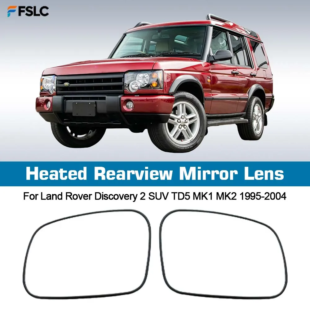 

⭐Genuine⭐ Car Wide Angle Heated Rearview Mirror Lens For Land Rover Discovery 2 SUV TD5 MK1 MK2 1995-2004 Mirrored Glass