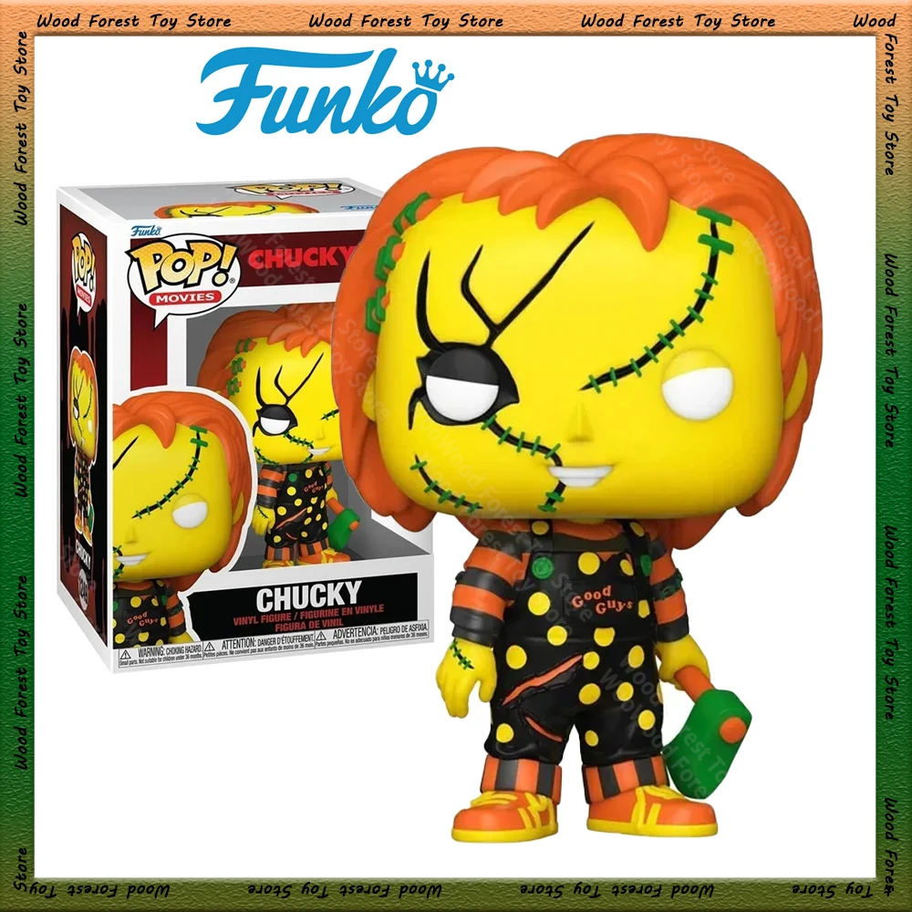 Original Funko Pop Child's Play Anime Figure Revives Halloween Chucky Vinyl Figurine Model Collect Desk Decor Christmas Gifts