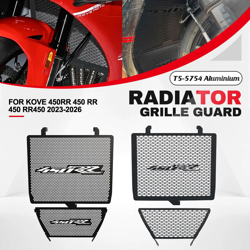 

For KOVE 450RR 450 RR 450 RR450 2023 2024 2025 2026 Motorcycle Radiator Guard Grille Cooler Cover Protector Protective Grill