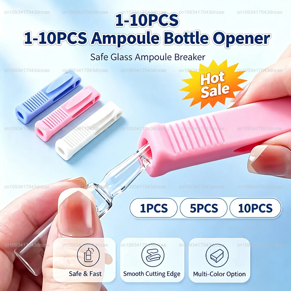 1/10PCS Creative Nurse Doctor Ampoule Bottle Opener Plastic Handle Ampule Breakers Medical Tool Convenient For Daily Use
