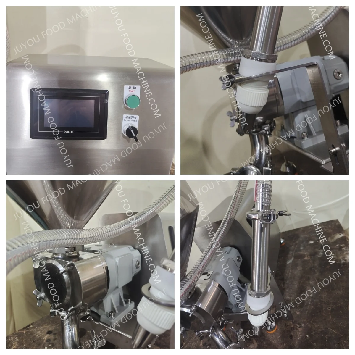 Semi-automatic Cream Filler Filling Machine Puff Core Injection Machine Cup Cakes Depositor Machine