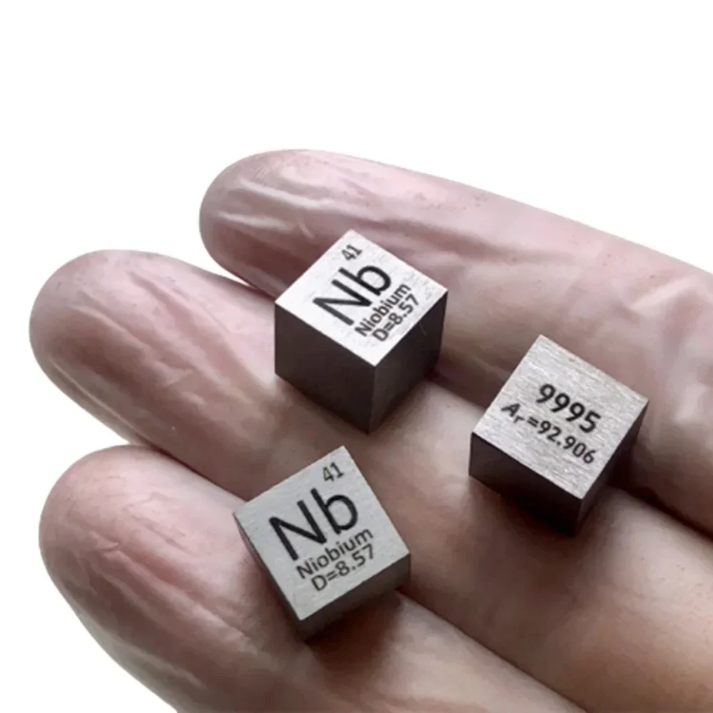 

99.95% High Purity Niobium Nb Metal cube Element Sample 10mm