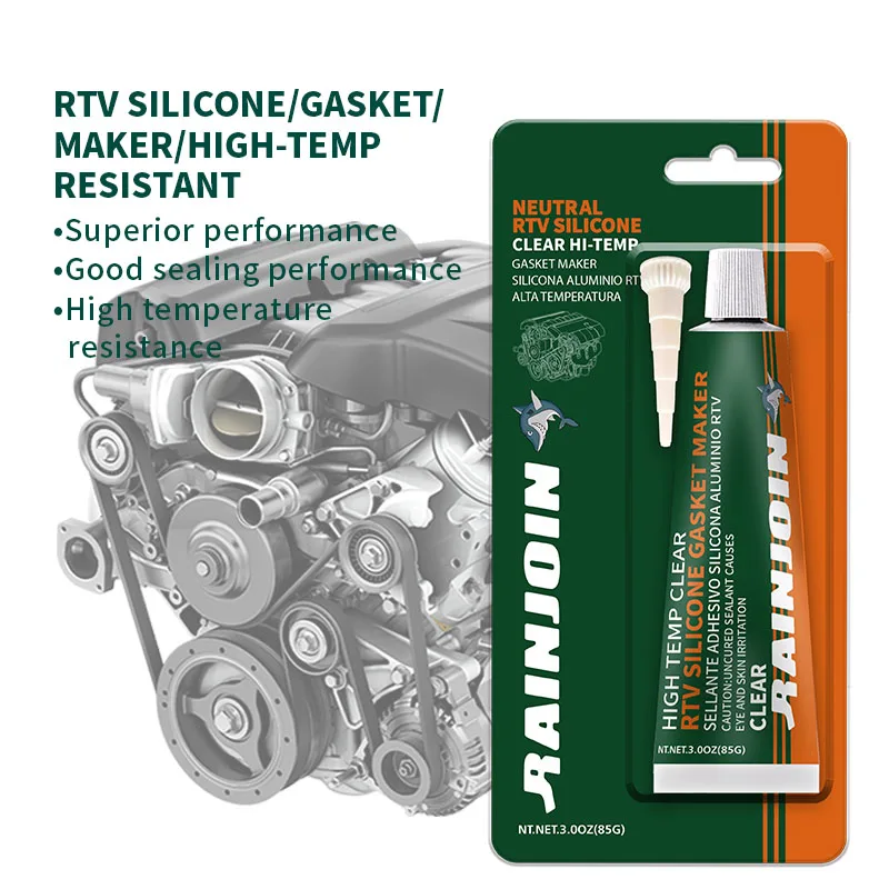 RTV-Silikon-Dichtmasse, Hochtemperatur-Transparent, für Haushalt, Auto, Motor, Industrie, Elektronische Komponenten, Dichtungskleber – Detail 1