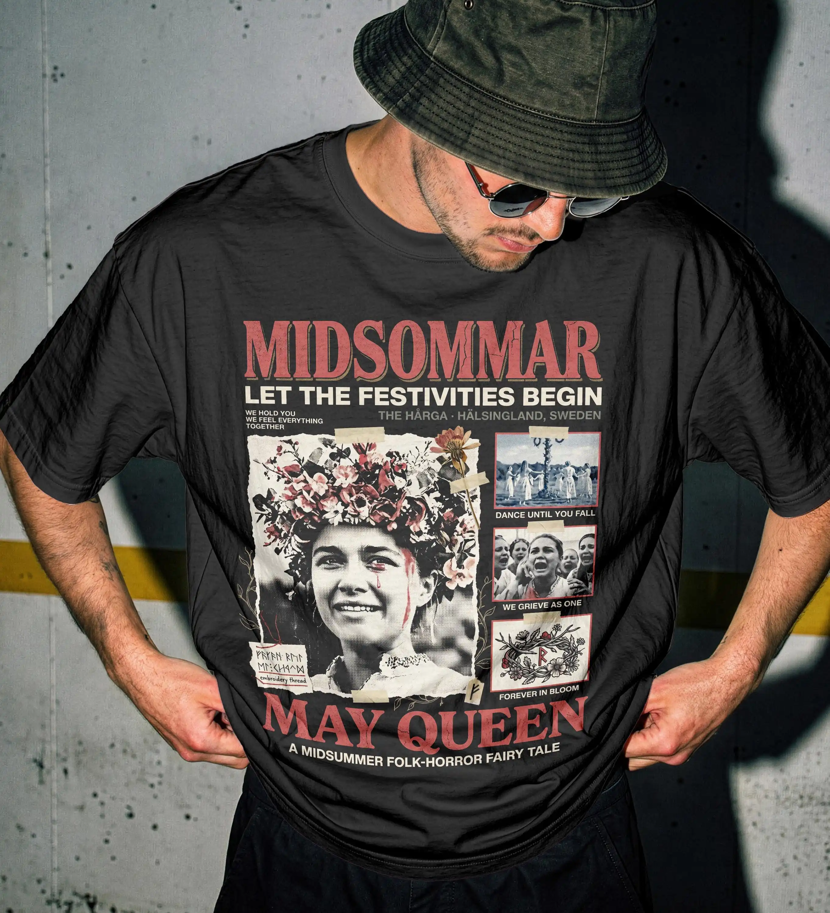 Midsommar May Queen Folk Horror T-Shirt, A24 Cult Film Graphic Tee