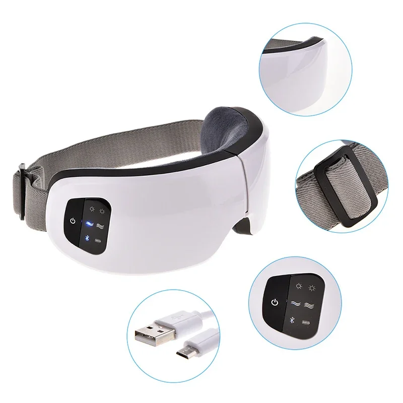 4D Smart Vibration Bluetoo Music Wireless Eye Massager Private Label