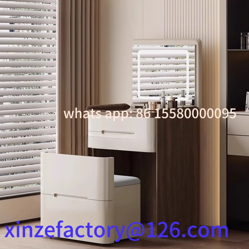 

Customizable solid wood dresser small apartment storage cabinet integrated