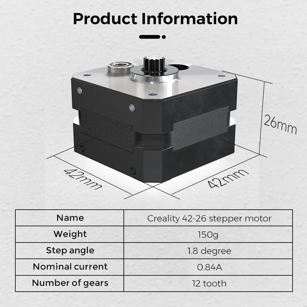 Creality Ender 3 V3 SE/V3 KE Extruder Motor,42-26 Stepper Motor Sprite Extruder Motor for Ender3 S1/S1 Pro/S1 Plus/5 S1 view 2