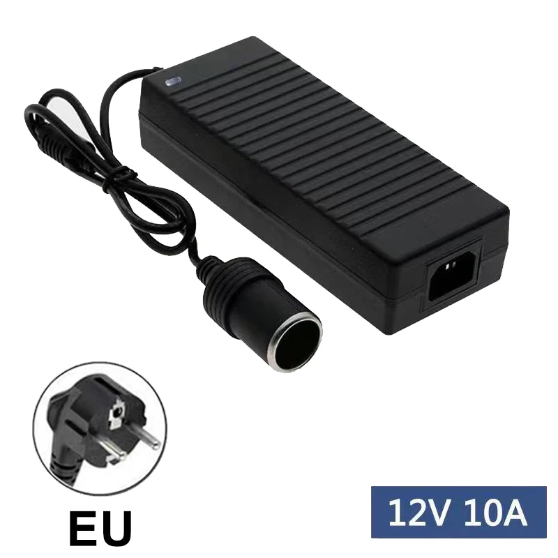 Car Power Adapter Converter Power Convert AC Adapter DC 110V/ 220V to 12V 10A Power Adapter Supply Lighter Car Accessories