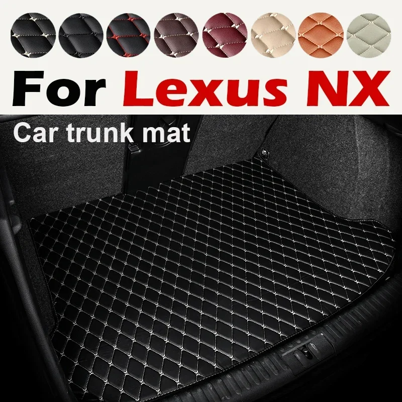 HOT Custom Car Trunk Mat For Lexus NX 200T NX300h 2015 2016 2017 2018 2019 2020 2021 High quality Leather Non-Slip Bottom mats