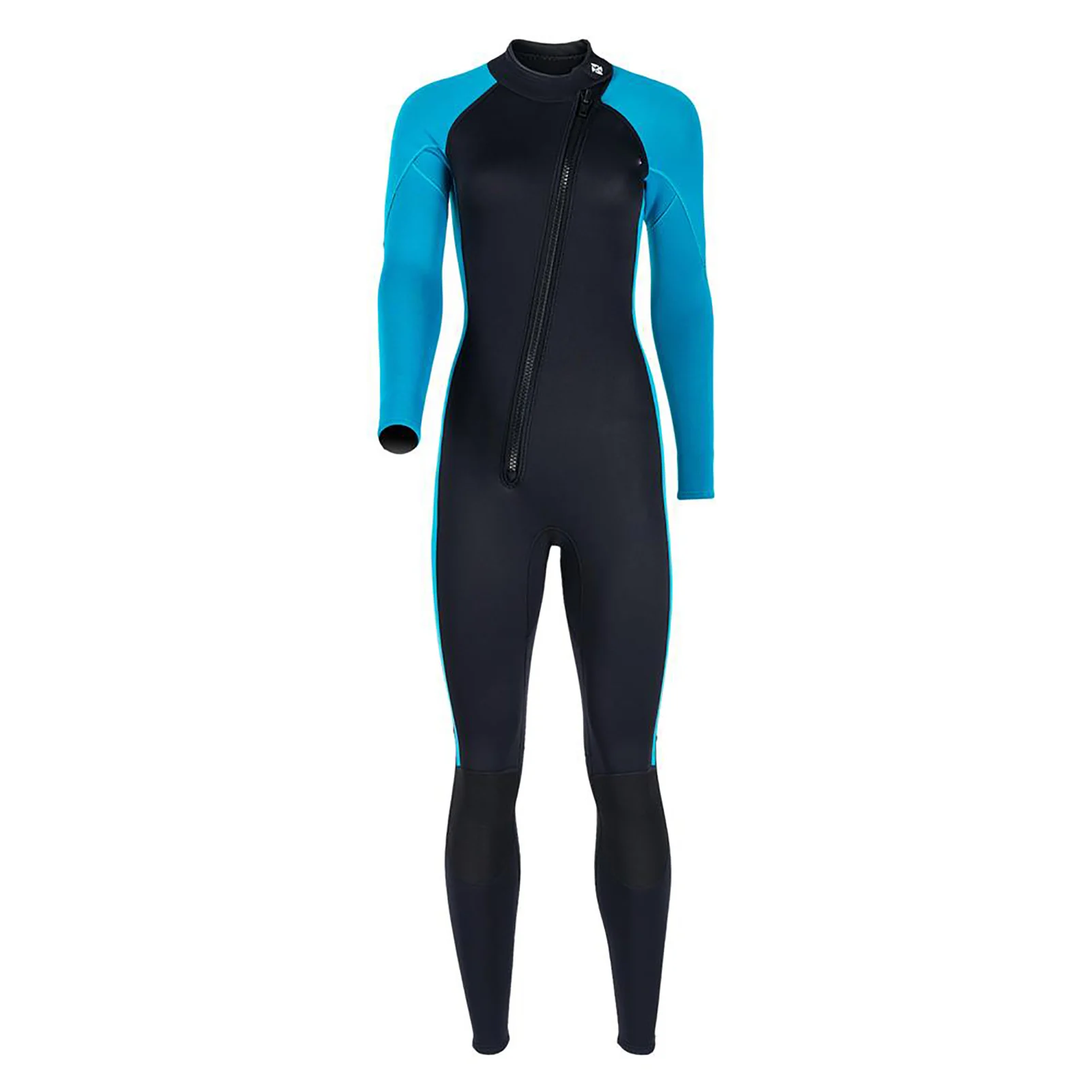 Neopreen zwempak, eendelig, voor dames, 3 mm neopreen, voor volwassenen, eendelig, volledig bedekkend, lange mouwen, duikpak voor dames.