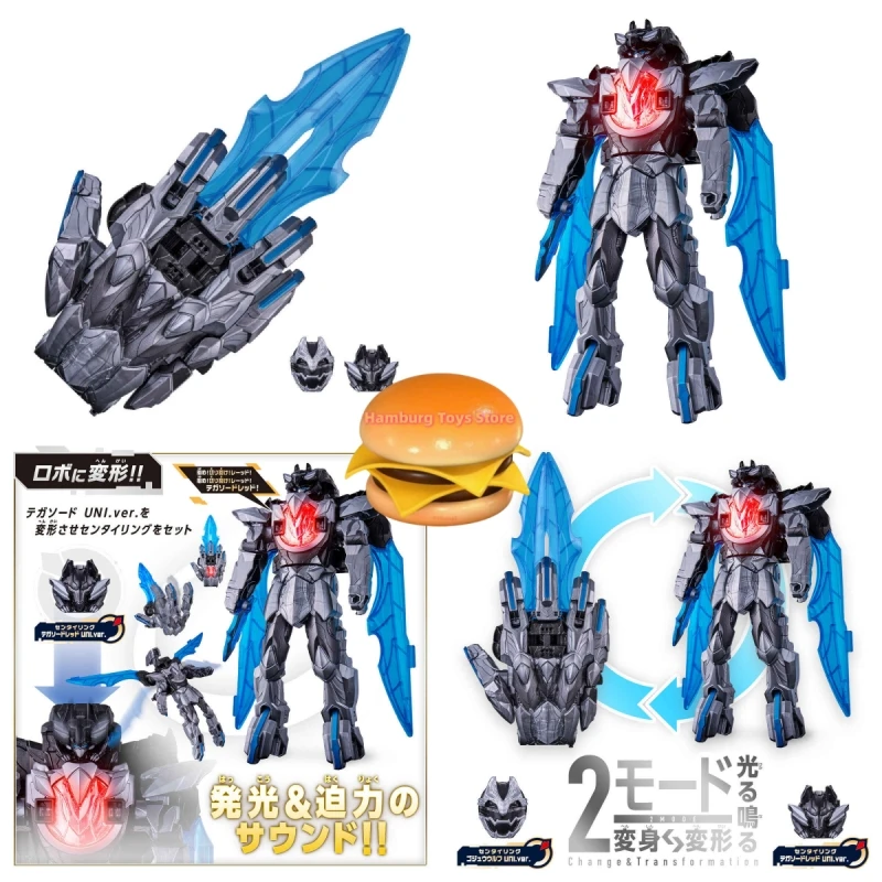 

Bandai Genuine No.1 SENTAI GOZYUGER Anime Figure DX SILVER TEGASWORD Action Toys Gift Collectible Model Ornaments