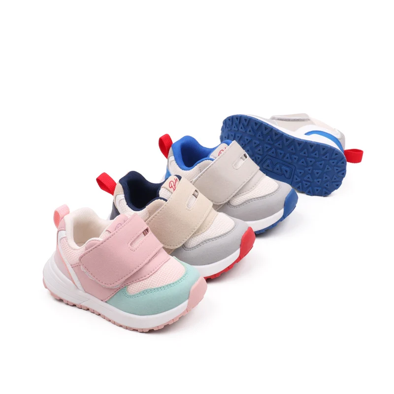 Kid Sneaker Spring and Autumn Style High Quality Rubber Sole Anti-slip Toddler Casual Prewalking Shoe 2024 New Baby Fashion BM08