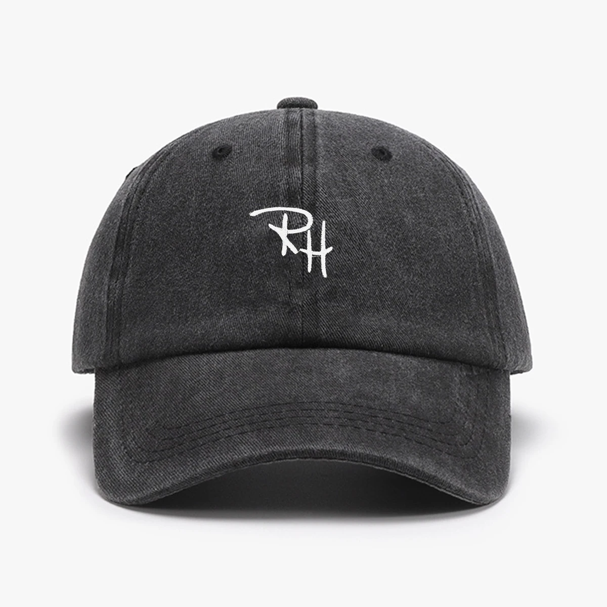 Gorra de béisbol de pescador bordada de moda de 1 "RH" con sombra liviana tanto para hombres como para mujeres