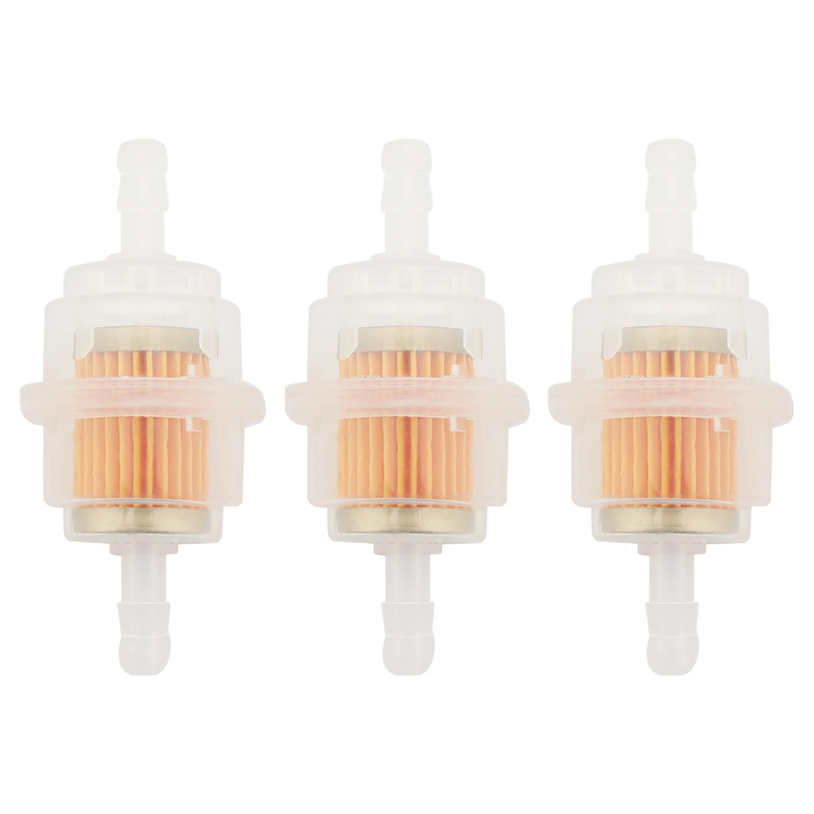 3pcs 6mm Universal Motorcycle Oil Filter Inline Gas Fuel Filter for Scooter Dirt Bike Moped ATV Go Kart Plastic Filter